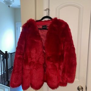 Boohoo Faux Fur Coat